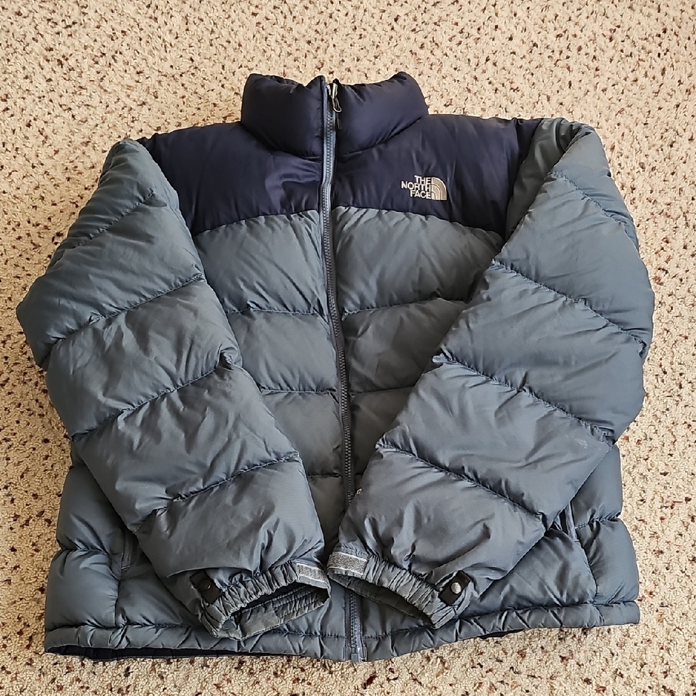 The North Face Men'sPuffer Jacket - Navy and Gray